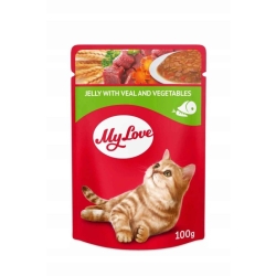 MY LOVE KOT karma mokra- cielęcina, warzywa w galaretce 100g